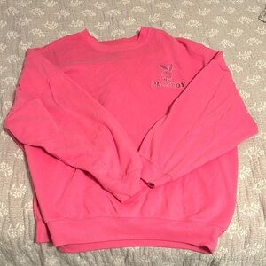 PlayboyXPacsun Hot Pink Crewneck